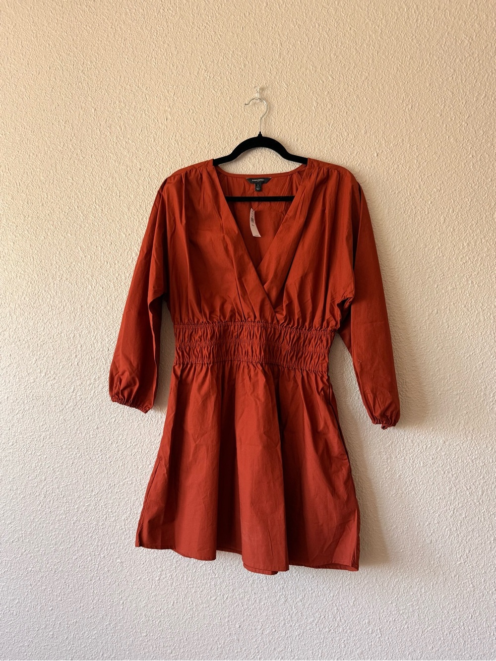 Banana Republic Smocked Waist-Seam Mini Dress - Picture 2 of 4